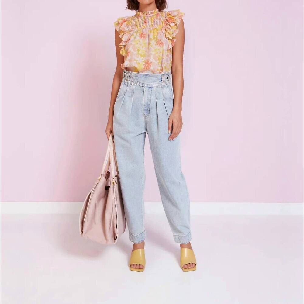 NEW MAGALI PASCAL joyce top in vintage bloom light